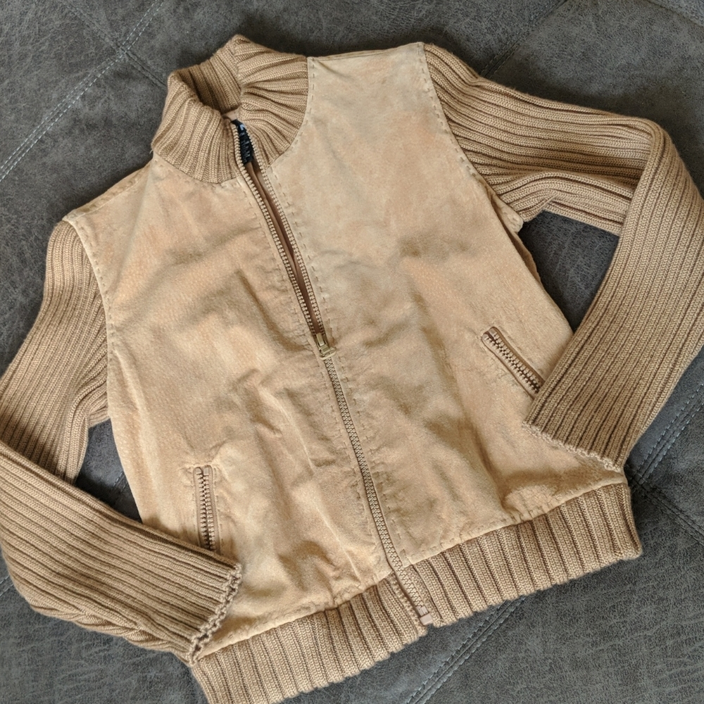 ⭐ Votre Nom Jeans Suede Jacket